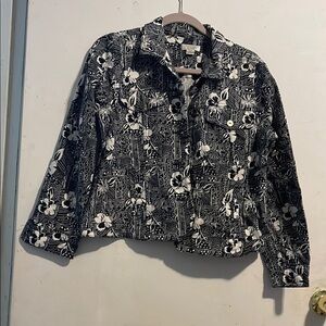 Christopher & Banks Monochrome Patterned Jacket